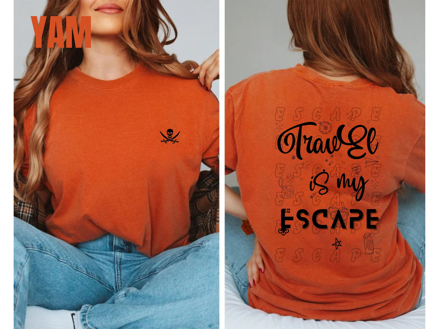 Adventure Quote T-Shirt: "Travel Is My Escape