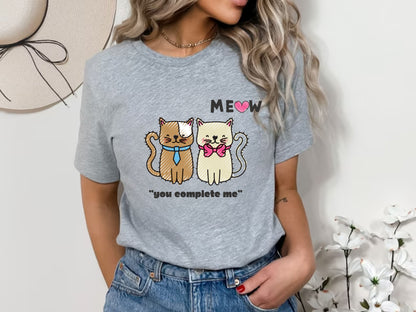 Meow U Complete Me" Cat Lover Sweat-Shirt